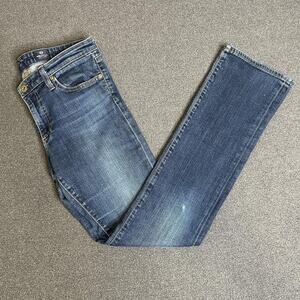 AG Jeans Ballad Slim Bootcut Jeans Womens 29R Blue Mid Rise Stretch Denim USA